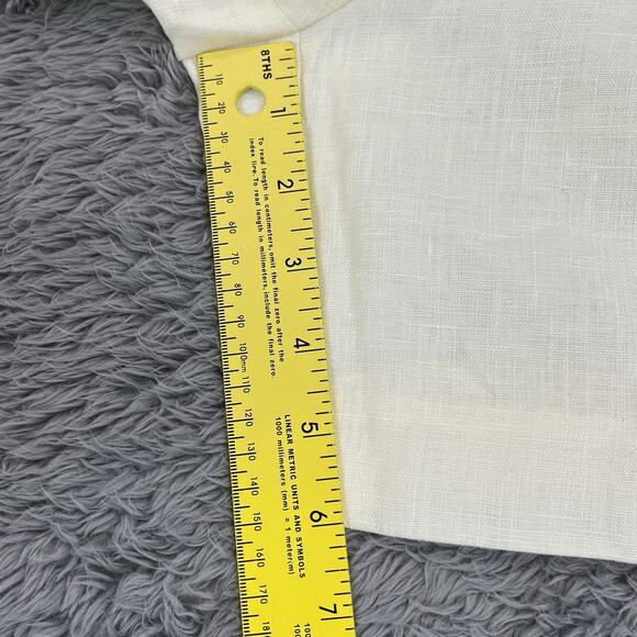 L'academie Shorts Womens Small (27x6) Beige 100% Linen Pleated - New - Picture 10 of 14